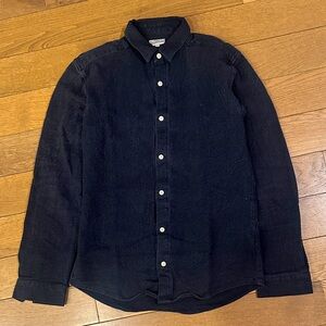 Next Dark Blue Casual Button Down Shirt size S